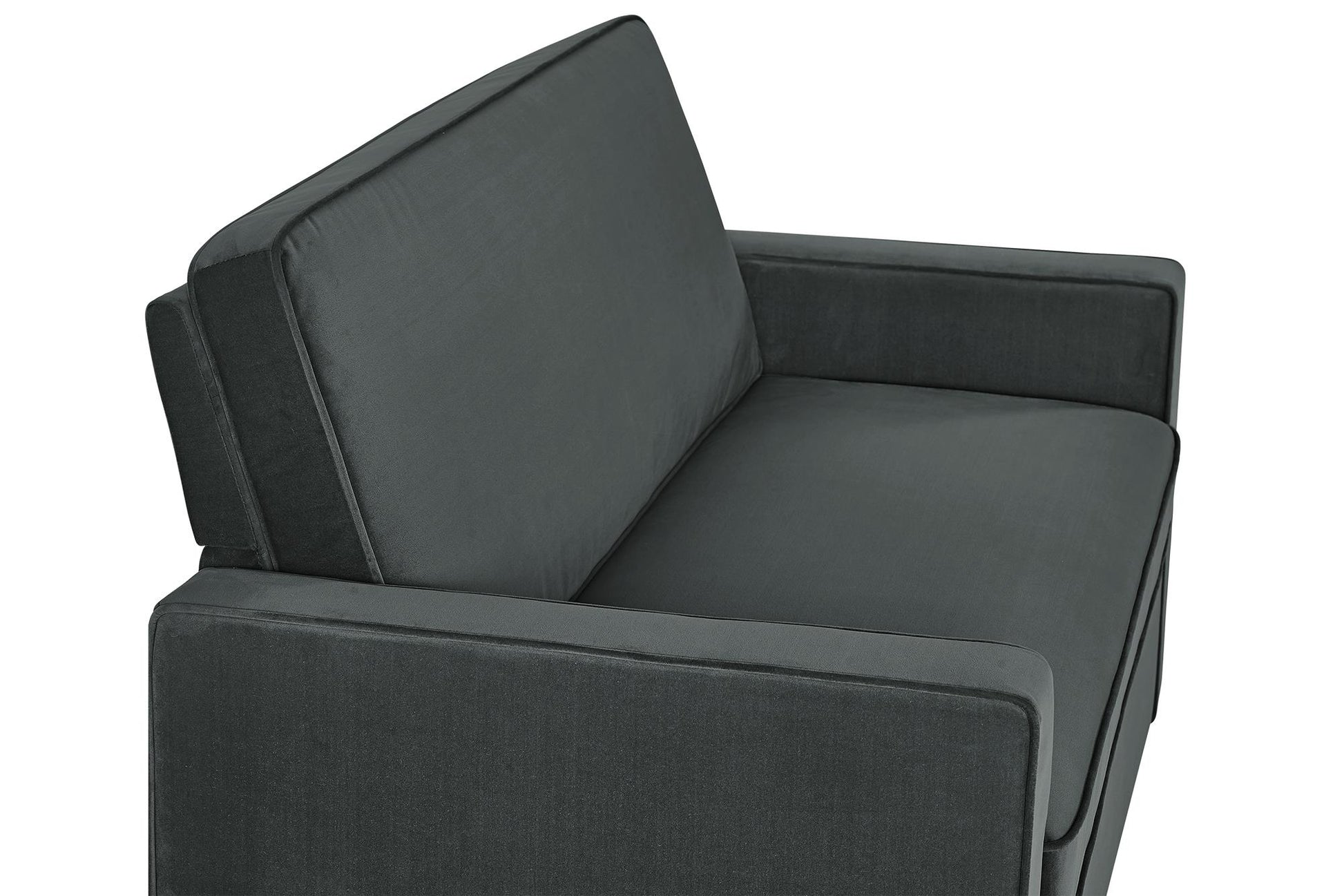 Casey Loveseat Sofa Sleeper with Memory Foam Pull-Out Mattress - Gray - Twin