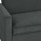 Casey Loveseat Sofa Sleeper with Memory Foam Pull-Out Mattress - Gray - Twin