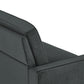 Casey Loveseat Sofa Sleeper with Memory Foam Pull-Out Mattress - Gray - Twin