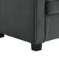 Casey Loveseat Sofa Sleeper with Memory Foam Pull-Out Mattress - Gray - Twin