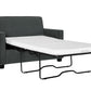 Casey Loveseat Sofa Sleeper with Memory Foam Pull-Out Mattress - Gray - Twin