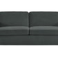DHP Cooper Sofa Sleeper with Queen Memory Foam Mattress, Gray Velvet - Gray - Queen