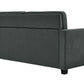 DHP Cooper Sofa Sleeper with Queen Memory Foam Mattress, Gray Velvet - Gray - Queen