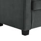 DHP Cooper Sofa Sleeper with Queen Memory Foam Mattress, Gray Velvet - Gray - Queen