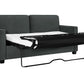 DHP Cooper Sofa Sleeper with Queen Memory Foam Mattress, Gray Velvet - Gray - Queen