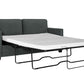 DHP Cooper Sofa Sleeper with Queen Memory Foam Mattress, Gray Velvet - Gray - Queen