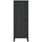 SystemBuild Farmington Storage Cabinet with 4 Shelves - Black Oak