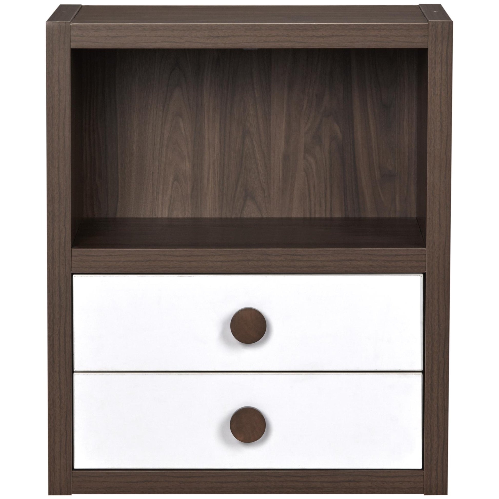 Sierra Ridge Terra Modular Bookcase with Drawers - White