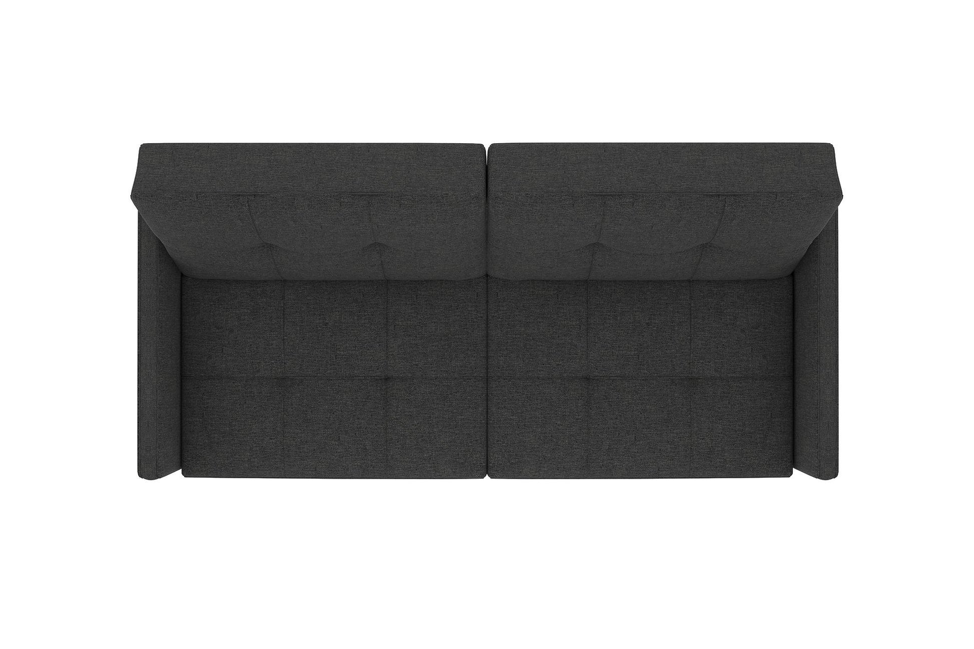 Andora Tufted Upholstered Coil Futon with Wooden Legs - Grey Linen