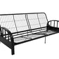 Aiden Metal Full Size Futon Frame with Multiple Reclining Positions - Black