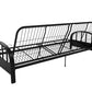 Aiden Metal Full Size Futon Frame with Multiple Reclining Positions - Black