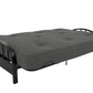 Aiden Metal Full Size Futon Frame with Multiple Reclining Positions - Black