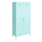 Cache 2 Door Tall Metal Locker Style Storage Cabinet, Mint - Spearmint