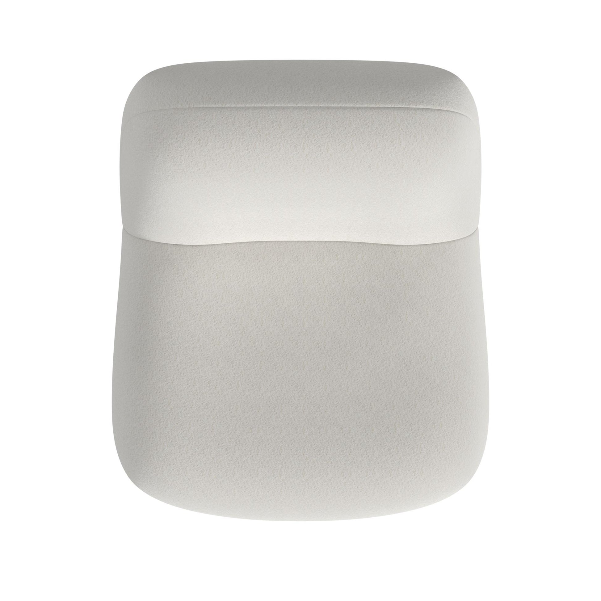 Crosby Boucle Swivel Chair - White