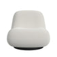 Crosby Boucle Swivel Chair - White