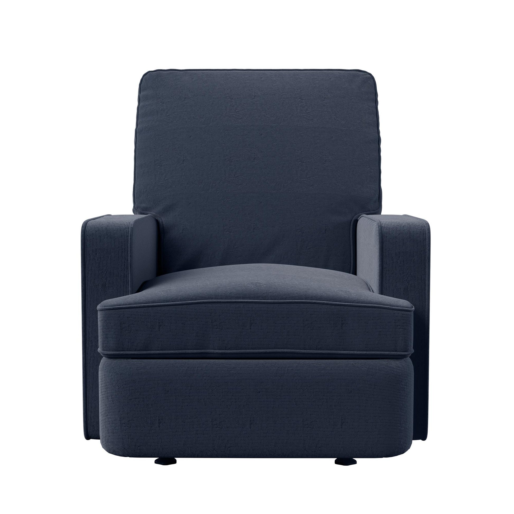 Baby Relax Salma Glider Rocker Recliner Chair, Navy Chenille - Navy