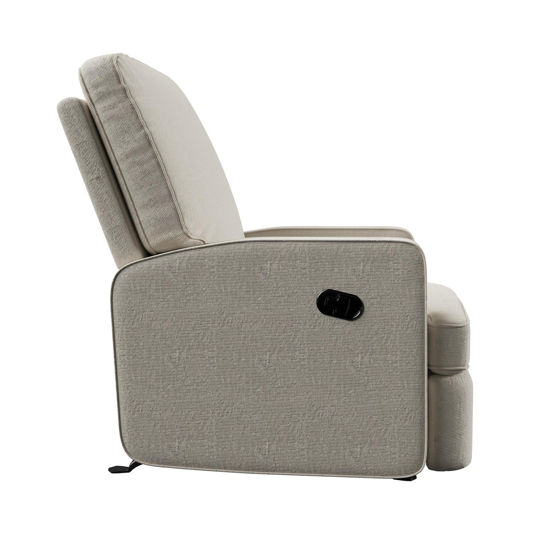 Baby Relax Salma Glider Rocker Recliner Chair, Beige Chenille - Beige