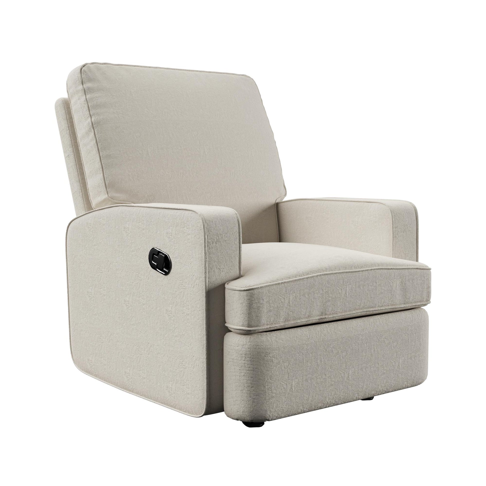 Baby Relax Salma Glider Rocker Recliner Chair, Beige Chenille - Beige