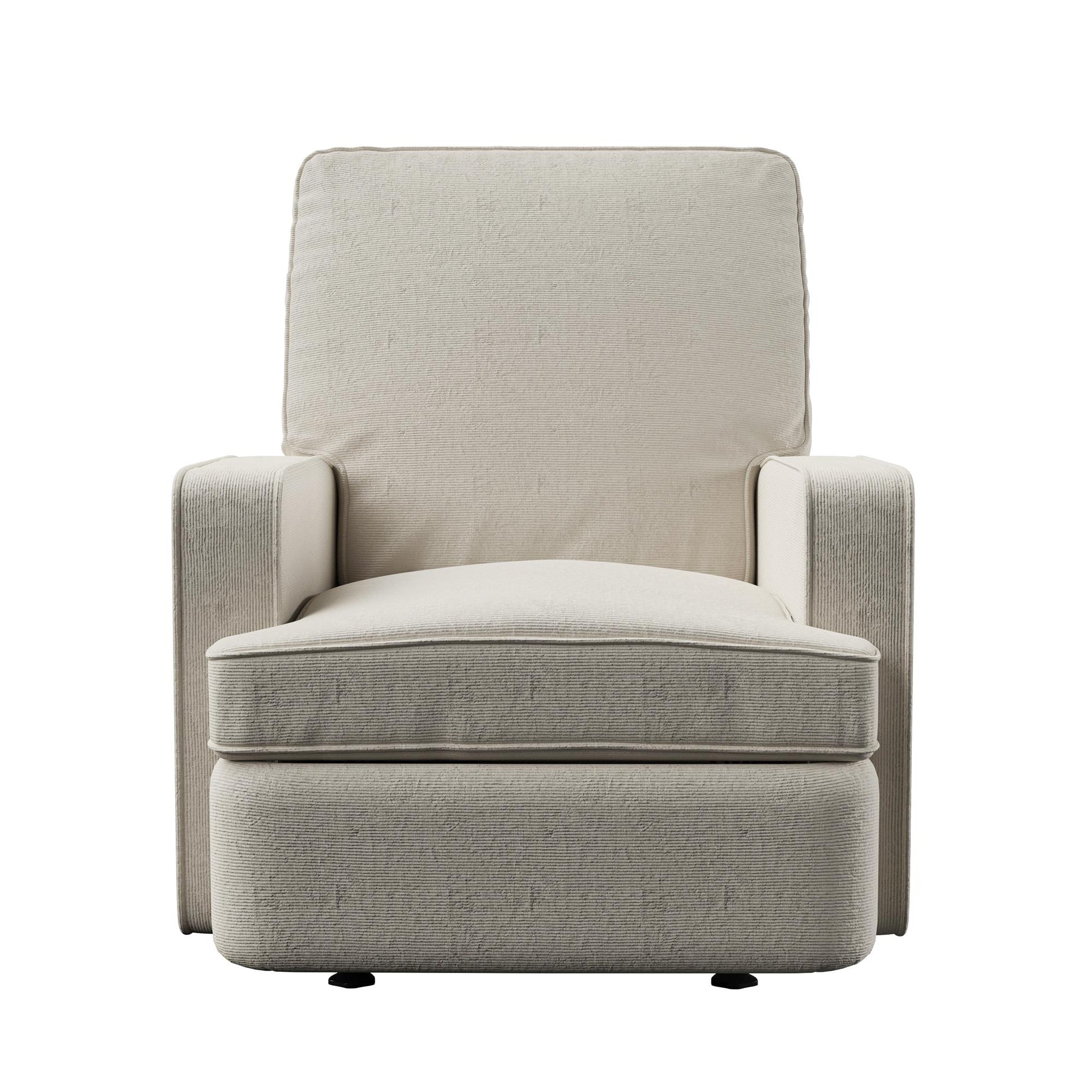 Baby Relax Salma Glider Rocker Recliner Chair, Beige Chenille - Beige