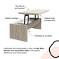 Winston Lift Top Coffee Table, Terrazzo - Terrazzo