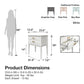Stella Accent Table, Pale Pink - Pale Pink