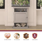 10/20 Gallon Aquarium Stand with Open and Concealed Storage - Dove Gray