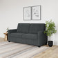 DHP Cooper Loveseat Sofa Sleeper with Full Memory Foam Mattress, Gray Velvet - Gray - Full