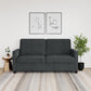 DHP Cooper Sofa Sleeper with Queen Memory Foam Mattress, Gray Velvet - Gray - Queen