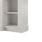 Hawke's Bay Electric Fireplace Mantel with Bookshelves - Ivory Oak