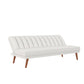 Brittany Armless Futon - White