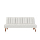 Brittany Armless Futon - White