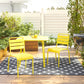 Poolside Gossip June Outdoor/Indoor Stacking Dining Chairs Set - Yellow - 2-Pack