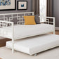 Better Homes & Gardens Twin Daybed with Trundle, Off White Metal - White