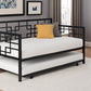 Better Homes & Gardens Twin Daybed with Trundle, Black Metal - Black