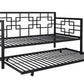 Better Homes & Gardens Twin Daybed with Trundle, Black Metal - Black