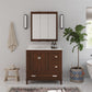 Otum Bathroom 3 Door Mirrored Medicine Cabinet - Walnut