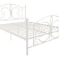 Bombay Victorian Metal Bed with Secured Metal Slats - White - Full