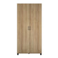 Basin 36" Utility Storage Cabinet with Adjustable Shelving - Natural