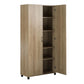 Basin 36" Utility Storage Cabinet with Adjustable Shelving - Natural