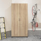 Basin 36" Utility Storage Cabinet with Adjustable Shelving - Natural