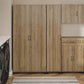 Basin 36" Utility Storage Cabinet with Adjustable Shelving - Natural