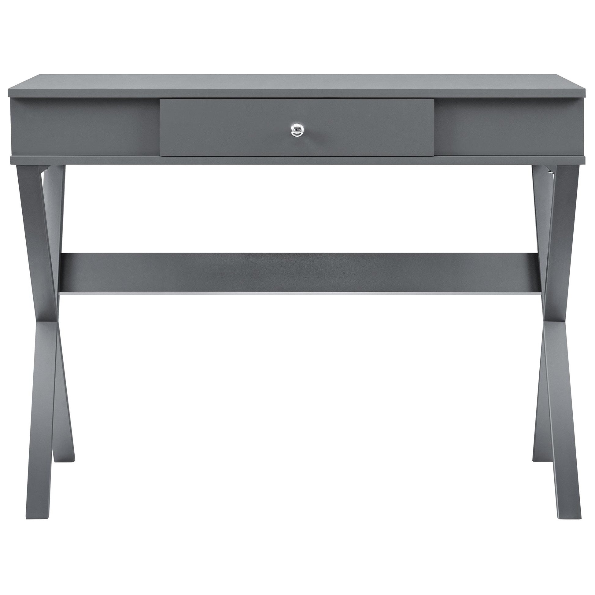 Paxton Campaign Desk - Graphite Grey