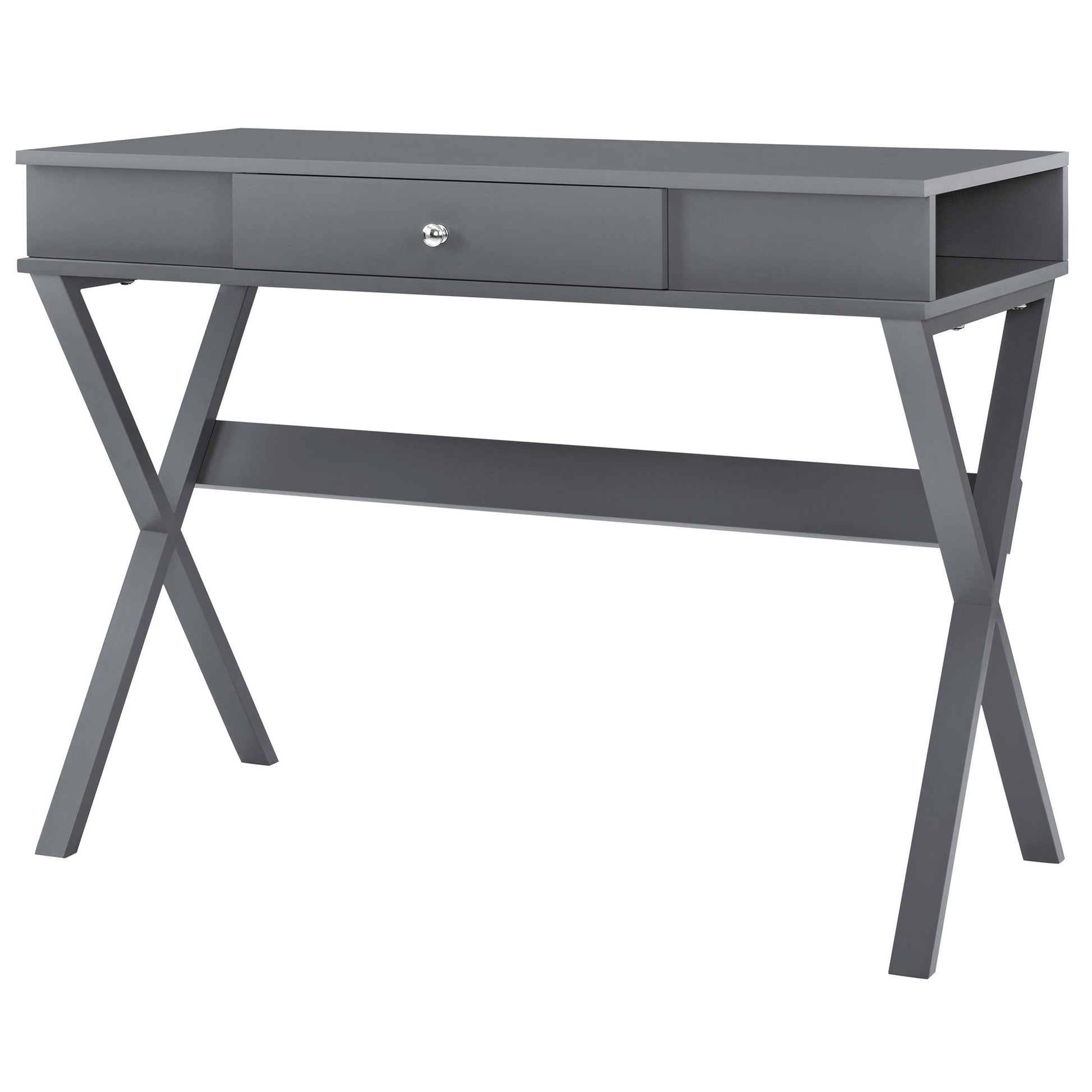 Paxton Campaign Desk - Graphite Grey