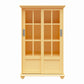 Aaron Lane Tall Bookcase with 2 Sliding Glass Doors - Sunlight Yellow