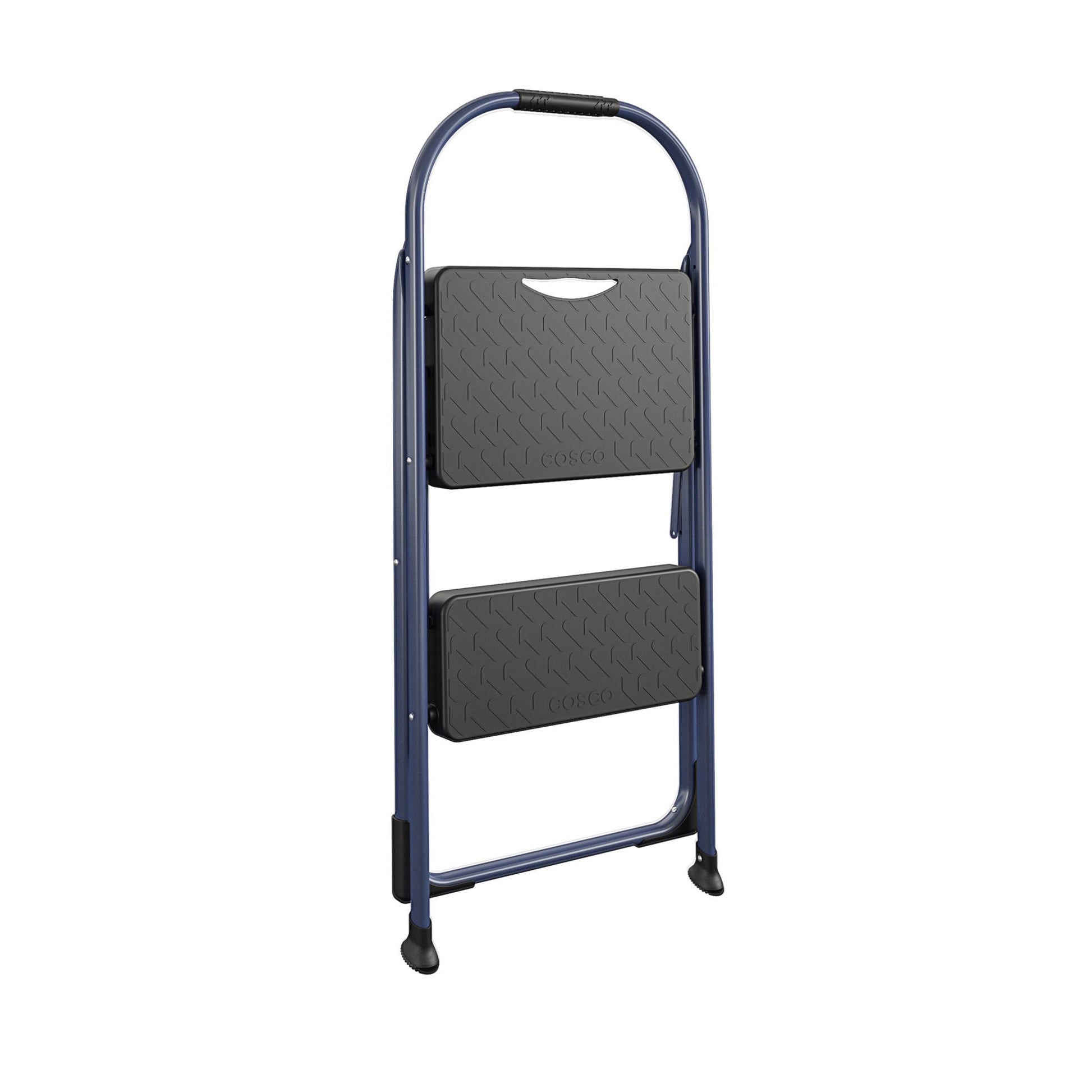 Multi-Step Folding Step Stool with 225 lb Weight Capacity - Navy - 2 Step