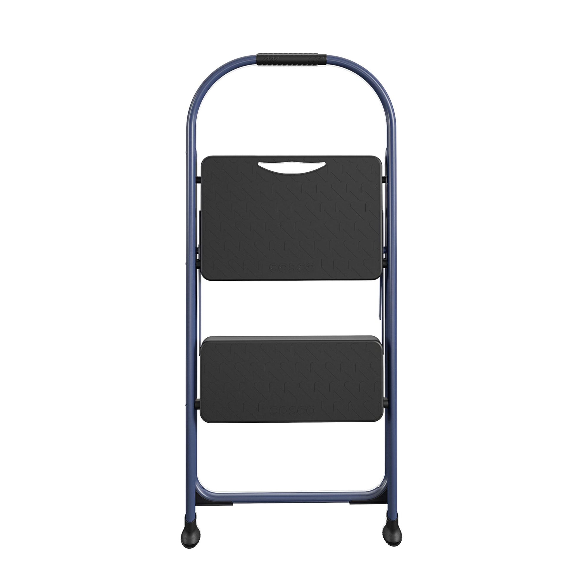 Multi-Step Folding Step Stool with 225 lb Weight Capacity - Navy - 2 Step