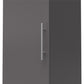 Camberly 60" Tall Storage Cabinet with 4 Shelves and Adjustable Feet - Graphite Grey