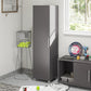 Camberly 60" Tall Storage Cabinet with 4 Shelves and Adjustable Feet - Graphite Grey