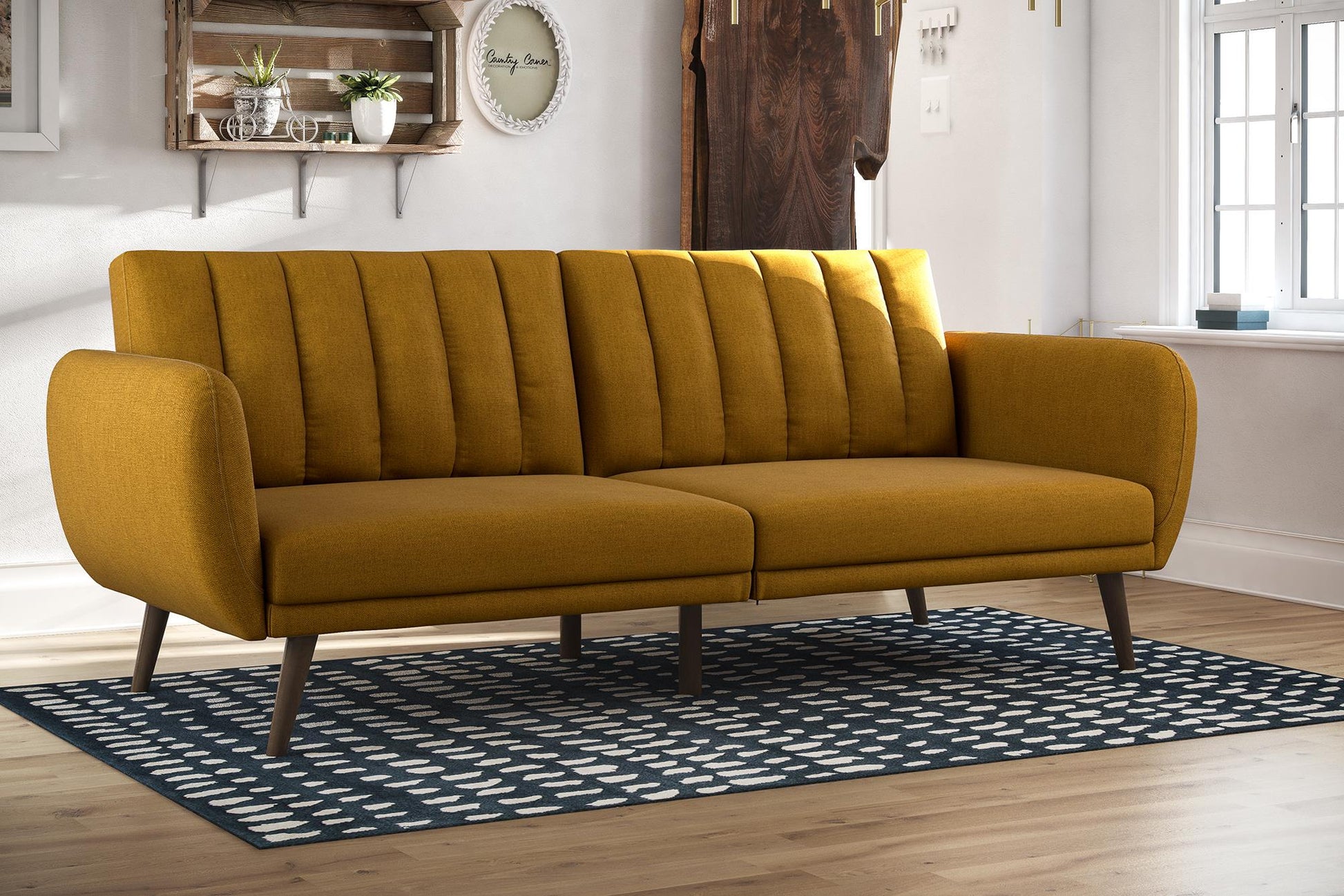 Brittany Futon - Mustard