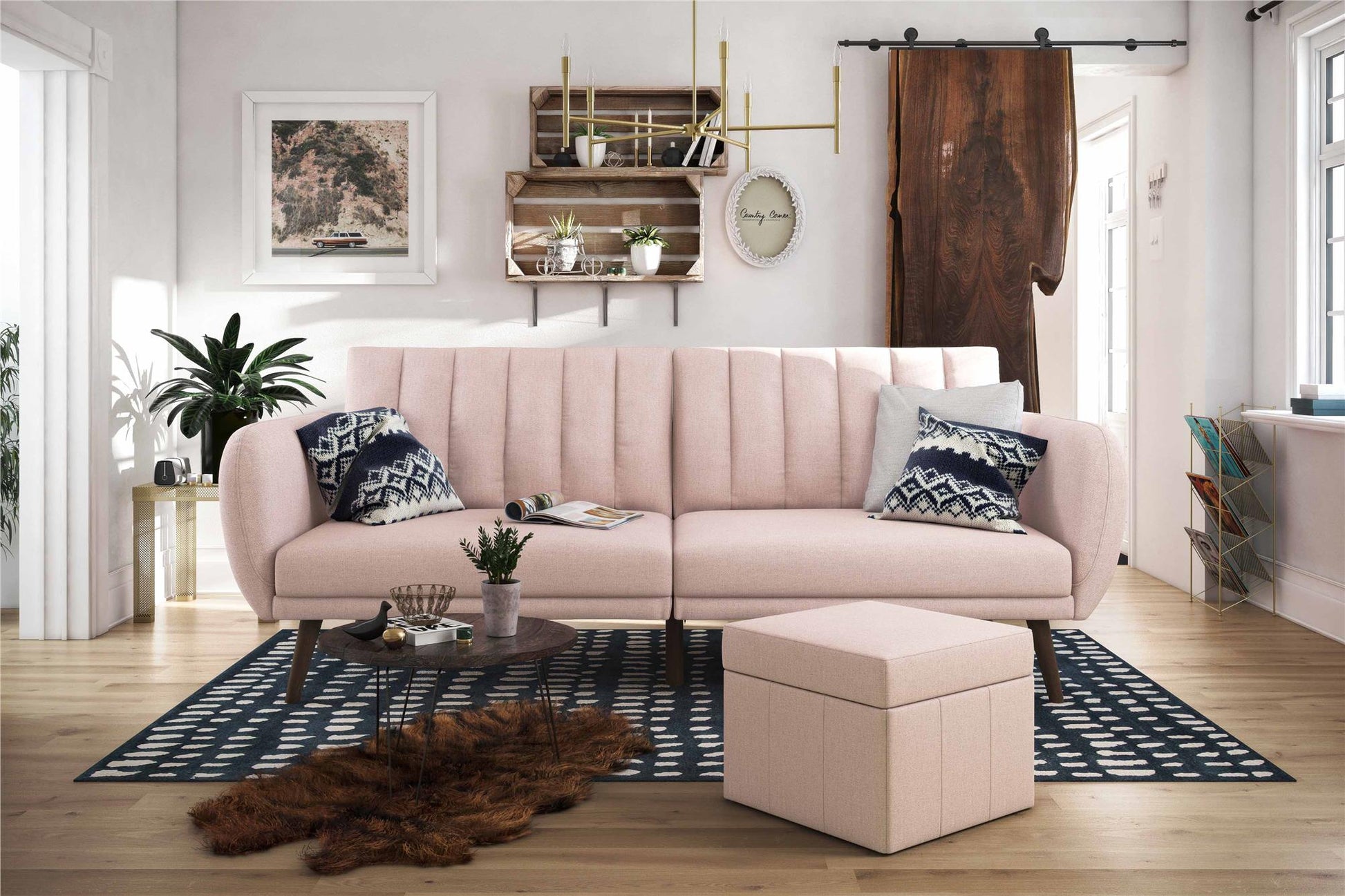 Brittany Futon - Pink
